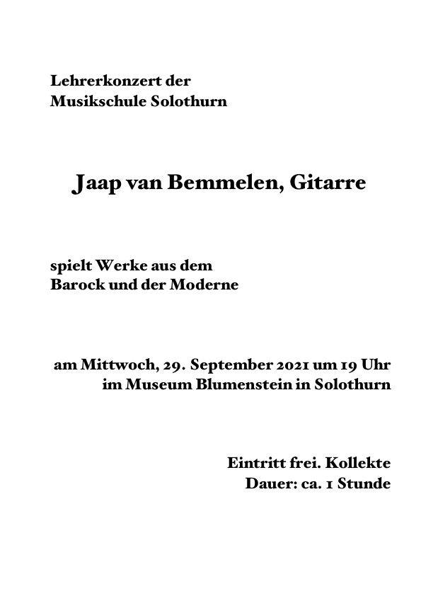 Blumenstein Flyer